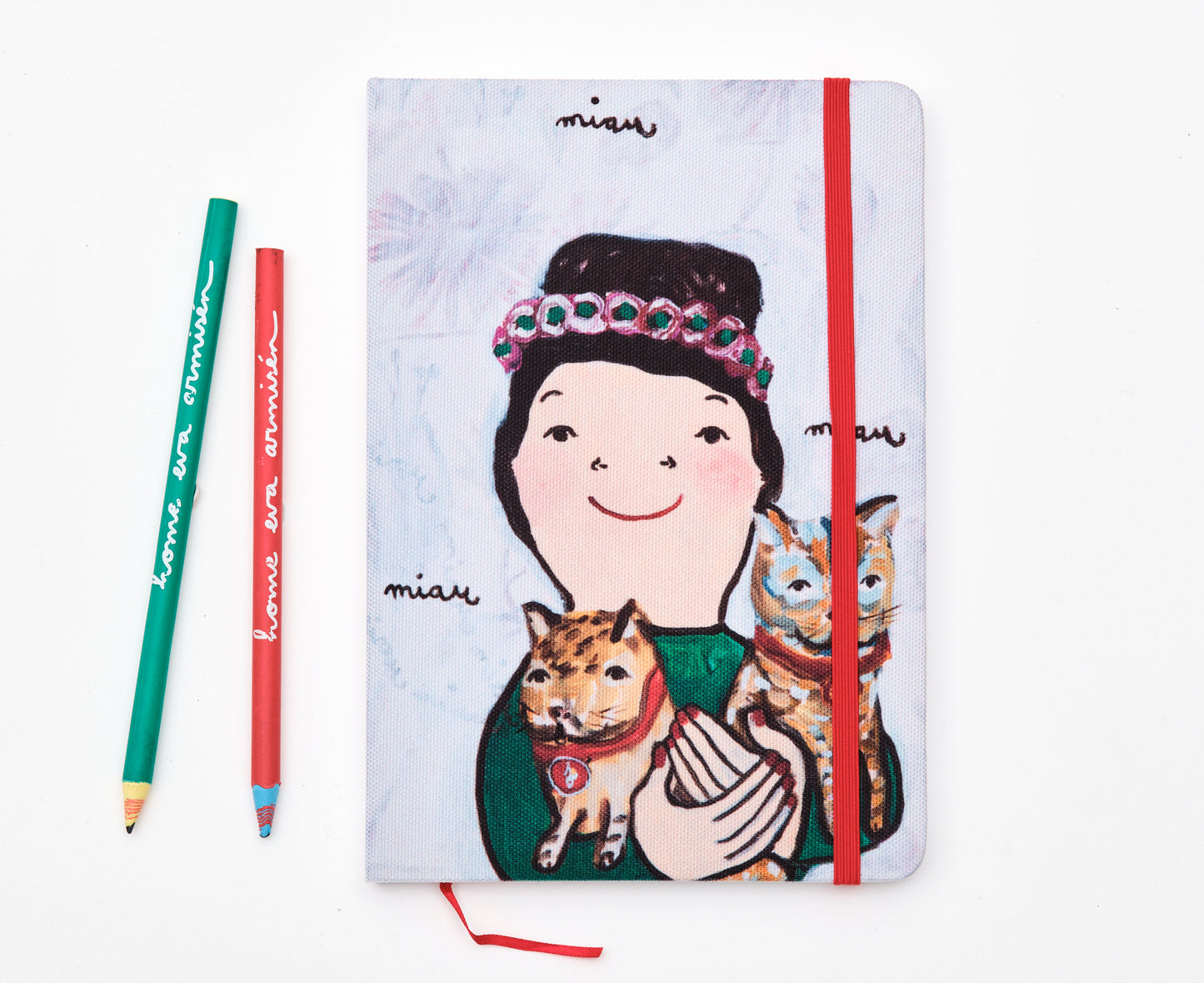 Retrato con gatos
