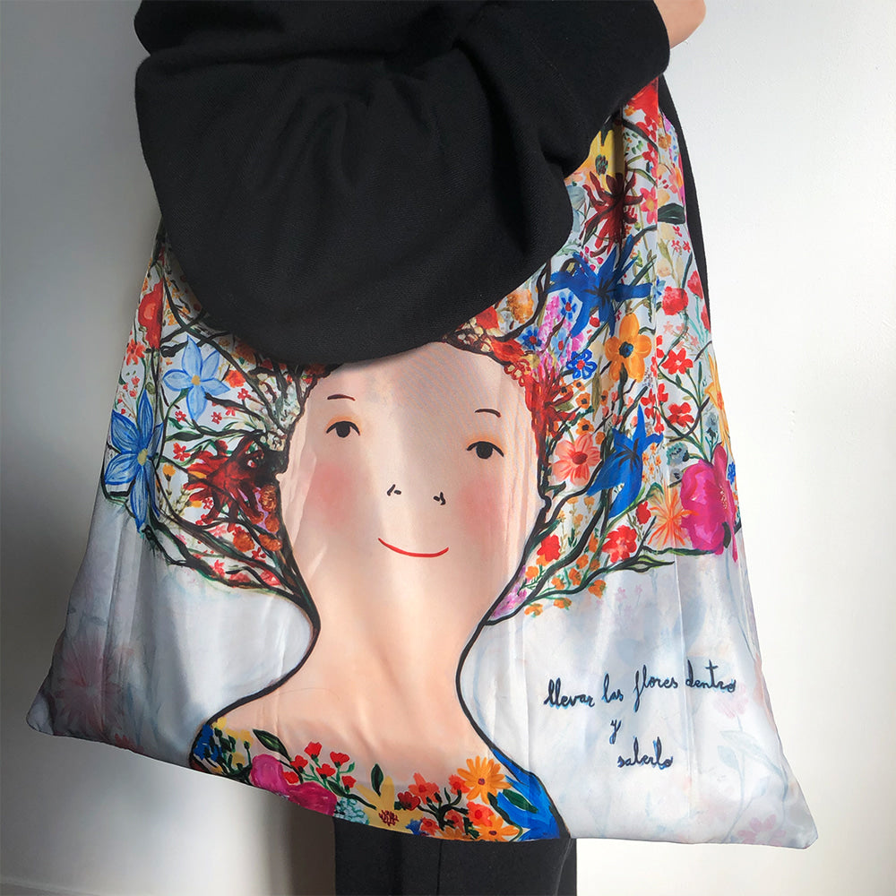 Bolsa plegable Llevar las flores dentro